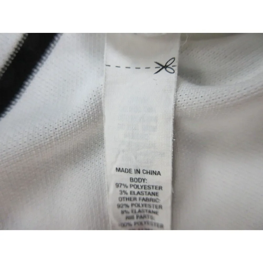 Ralph Lauren Polo Shirt Mens Large White Stripes‎ Logo RLX Golf Rugby Casual